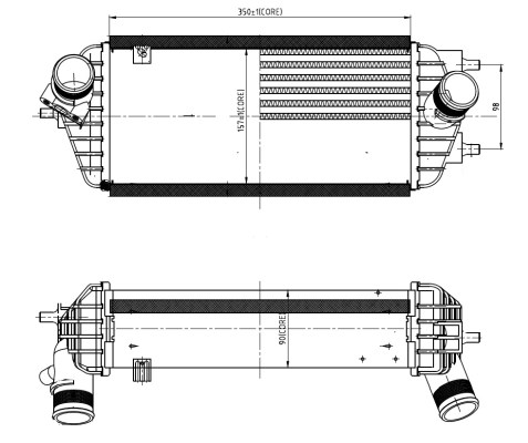 Intercooler Nrf 309053 NRF