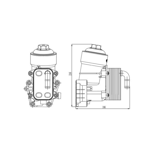 Oljekylare, motor Nrf 31838 NRF Oljekylare, motor Nrf 31838 NRF