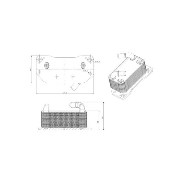 Oljekylare, motor Nrf 31843 NRF Oljekylare, motor Nrf 31843 NRF