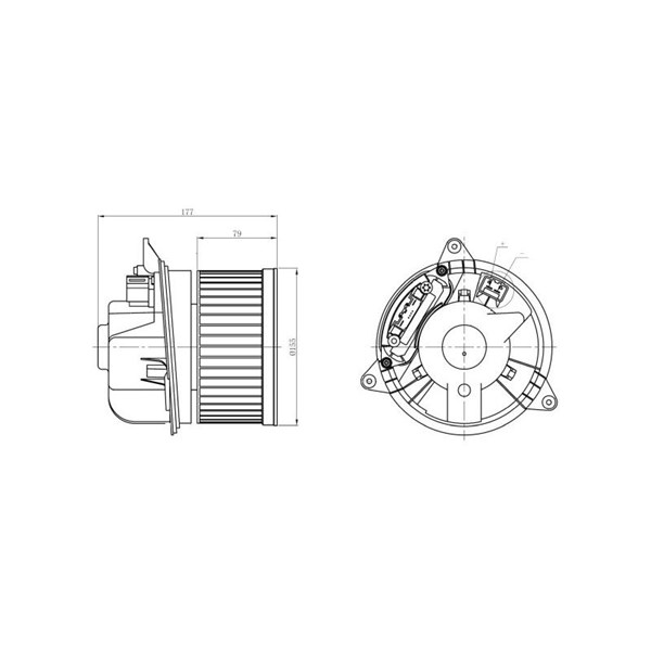 Kupéfläkt 12V Nrf 34271 NRF Kupéfläkt 12V Nrf 34271 NRF