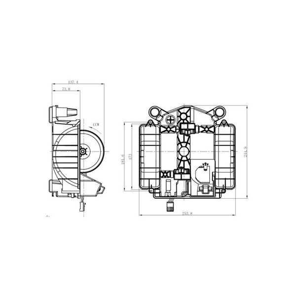 Kupéfläkt 12V, Fram Nrf 34281 NRF Kupéfläkt 12V, Fram Nrf 34281 NRF
