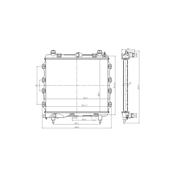 Kylare, motorkylning Nrf 59259 NRF Kylare, motorkylning Nrf 59259 NRF