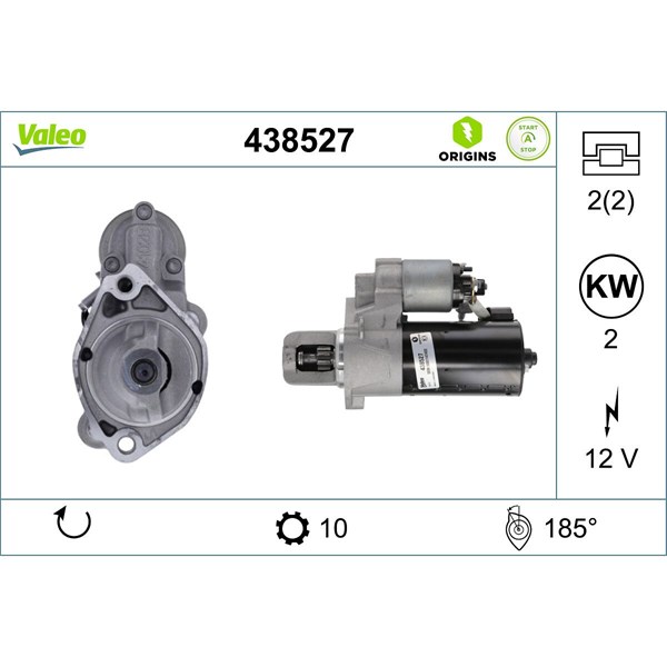 Startmotor 24V Valeo 438527 VALEO Startmotor 24V Valeo 438527 VALEO