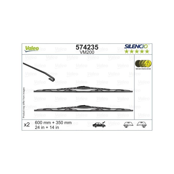 Torkarblad, Fram Valeo 574235 VALEO Torkarblad, Fram Valeo 574235 VALEO
