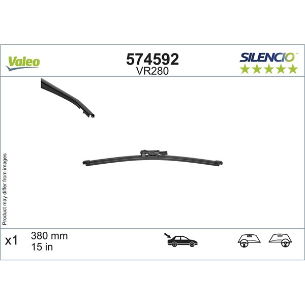 Torkarblad, Bak Valeo 574592 VALEO