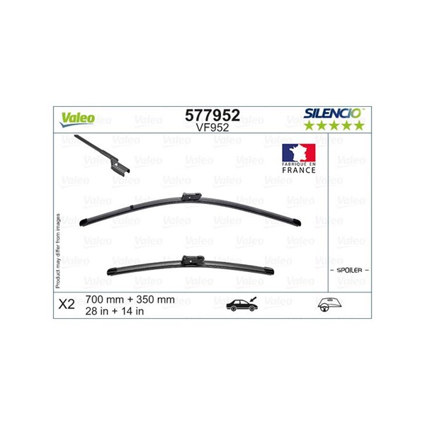 Torkarblad, Fram Valeo 577952 VALEO Torkarblad, Fram Valeo 577952 VALEO