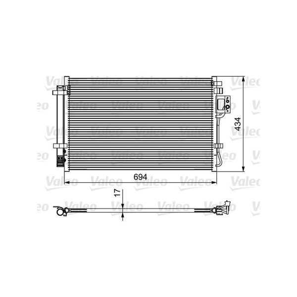 Kondensor, klimatanläggning Valeo 814429 VALEO