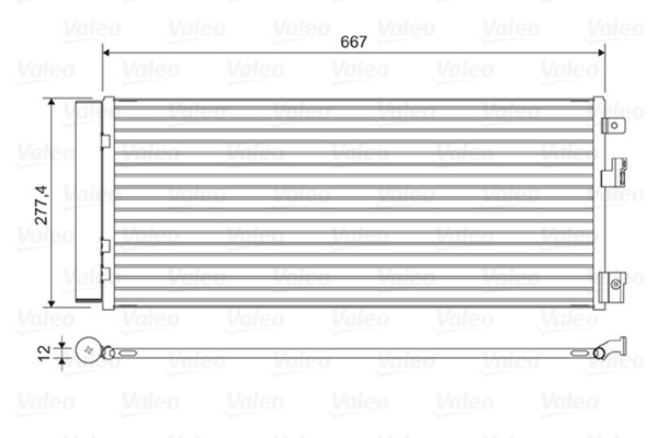Kondensor, klimatanläggning Valeo 822574 VALEO