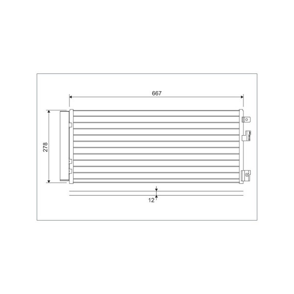 Kondensor, klimatanläggning Valeo 822574 VALEO