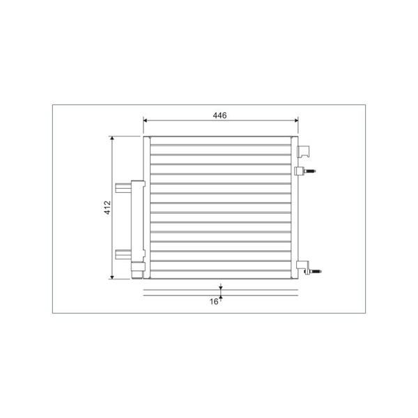 Kondensor, klimatanläggning Valeo 822578 VALEO