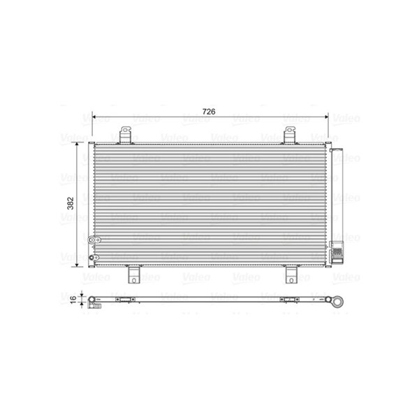 Kondensor, klimatanläggning Valeo 822580 VALEO