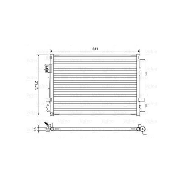 Kondensor, klimatanläggning Valeo 822581 VALEO