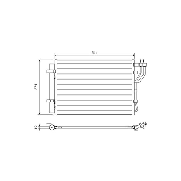 Kondensor, klimatanläggning Valeo 822582 VALEO