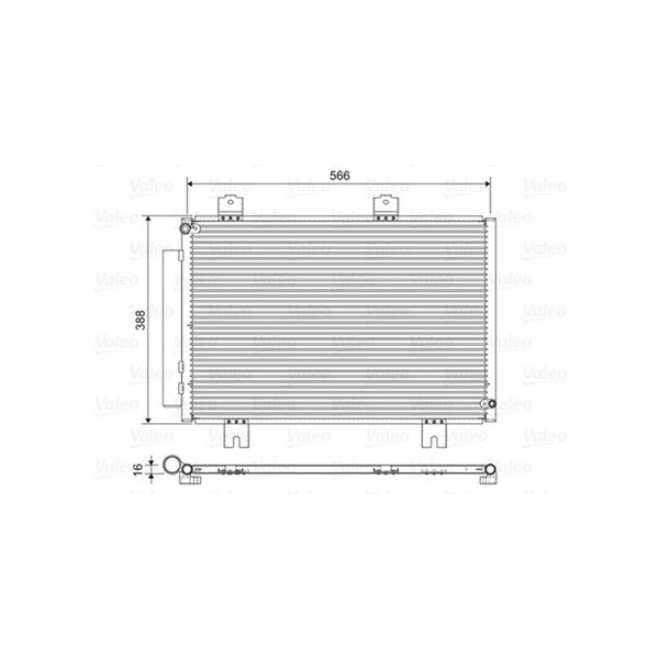 Kondensor, klimatanläggning Valeo 822594 VALEO
