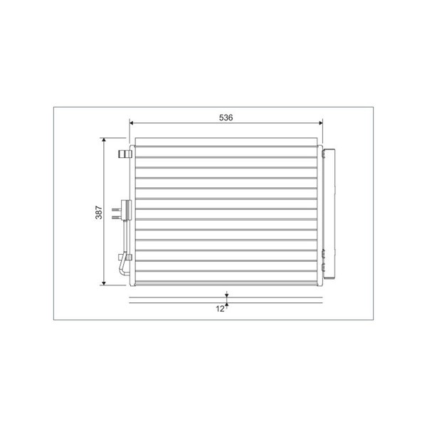 Kondensor, klimatanläggning Valeo 822598 VALEO