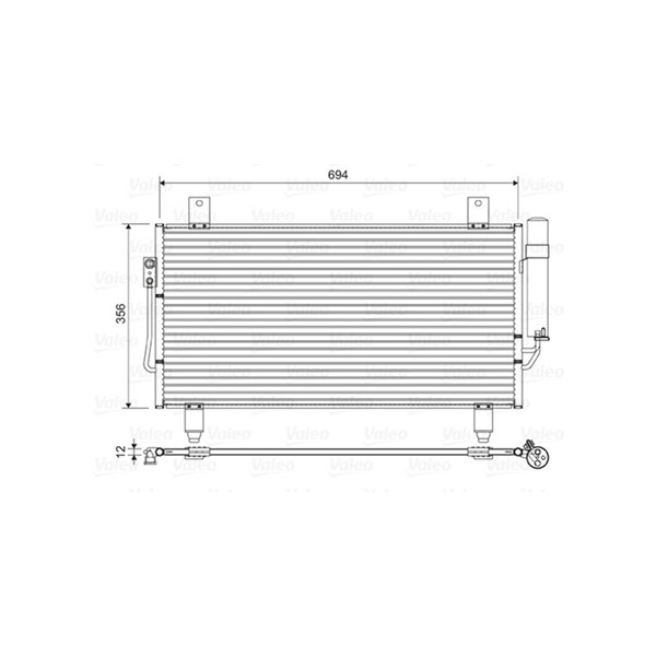 Kondensor, klimatanläggning Valeo 822599 VALEO