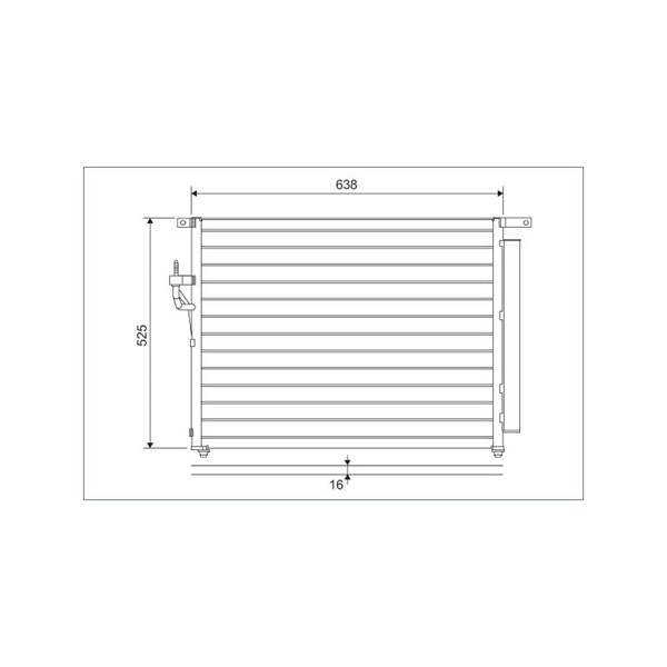Kondensor, klimatanläggning Valeo 822603 VALEO