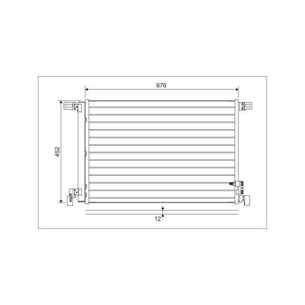 Kondensor, klimatanläggning Valeo 822609 VALEO