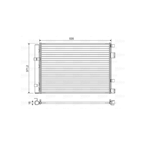 Kondensor, klimatanläggning Valeo 822610 VALEO