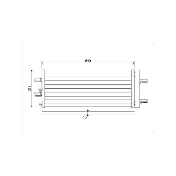 Kondensor, klimatanläggning Valeo 822615 VALEO