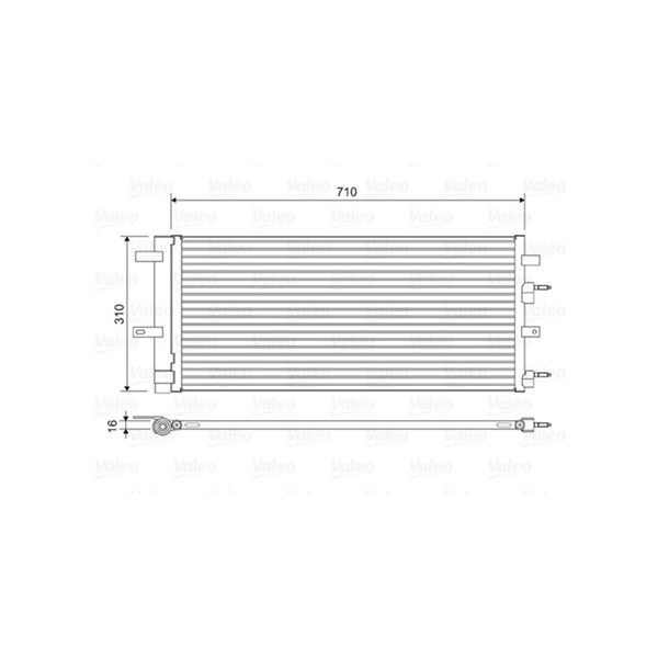 Kondensor, klimatanläggning Valeo 822618 VALEO