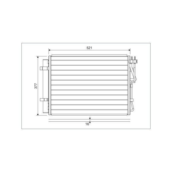 Kondensor, klimatanläggning Valeo 822624 VALEO