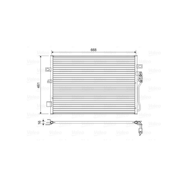 Kondensor, klimatanläggning Valeo 822625 VALEO