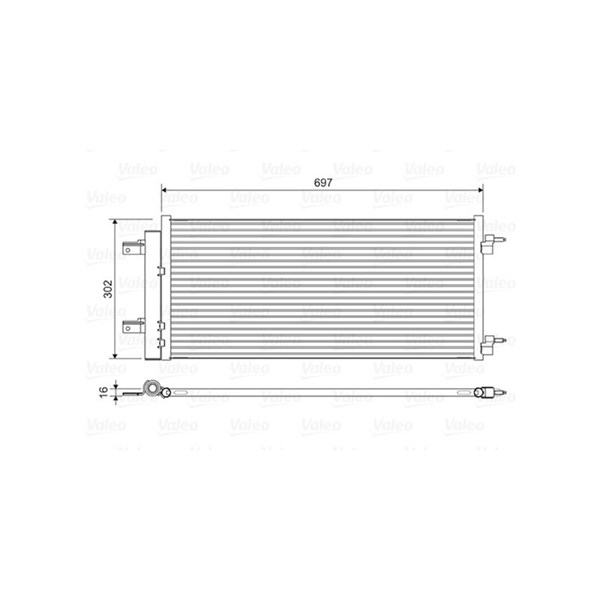 Kondensor, klimatanläggning Valeo 822626 VALEO