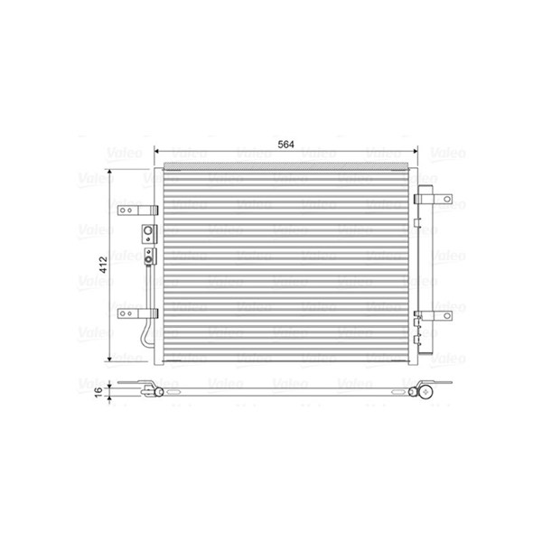 Kondensor, klimatanläggning Valeo 822628 VALEO