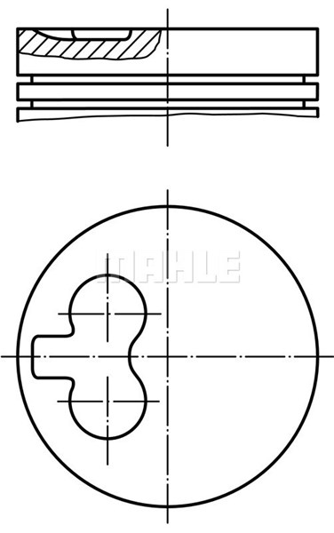 Kolv Mahle 040 01 00 MAHLE