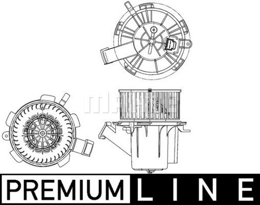 Kupéfläkt 12V Mahle BEHR *** PREMIUM LINE *** AB 132 000P MAHLE