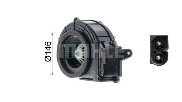 Kupéfläkt 12V, Bak Mahle BEHR *** PREMIUM LINE *** AB 27 000P MAHLE