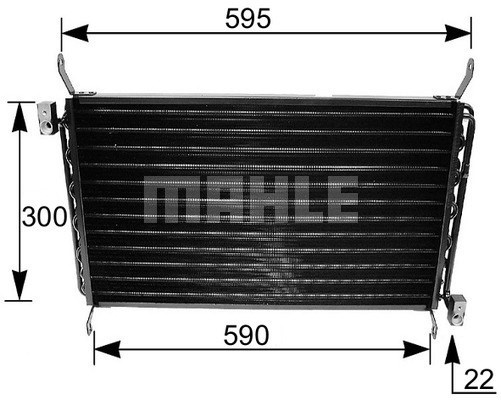 Kondensor, klimatanläggning Mahle Behr AC 161 000S MAHLE