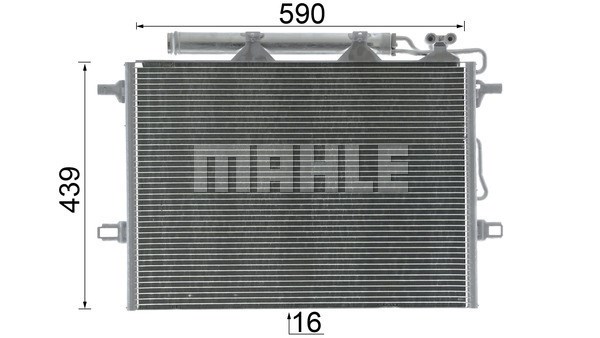 Kondensor, klimatanläggning Mahle AC 318 000P MAHLE