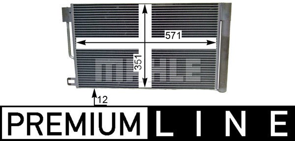 Kondensor, klimatanläggning Mahle AC 367 000P MAHLE