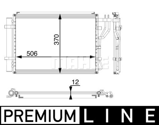 Kondensor, klimatanläggning Mahle AC 58 000P MAHLE
