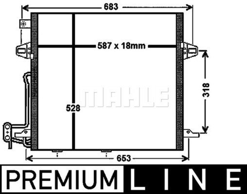 Kondensor, klimatanläggning Mahle AC 756 000P MAHLE