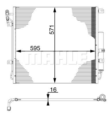 Kondensor, klimatanläggning Mahle Behr AC 759 000S MAHLE