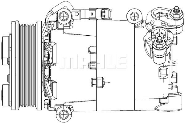 Kompressor, klimatanläggning 12V Mahle ACP 1364 000P MAHLE