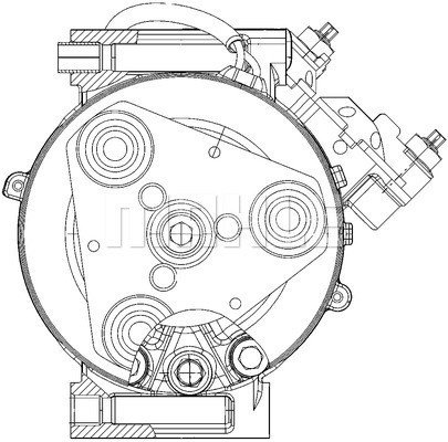 Kompressor, klimatanläggning 12V Mahle ACP 1364 000P MAHLE