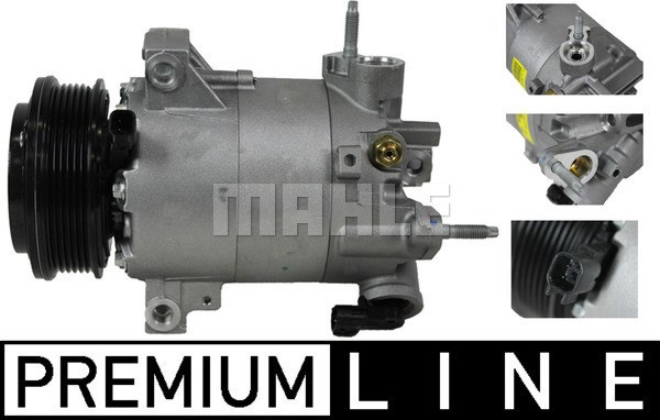 Kompressor, klimatanläggning 12V Mahle ACP 551 000P MAHLE