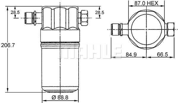 Torkfilter Mahle Behr AD 36 000S MAHLE