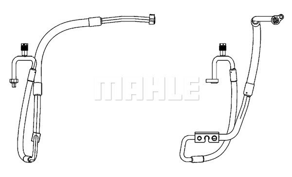Varibelttrycksledning, klimatanläggning Mahle AP 114 000P MAHLE
