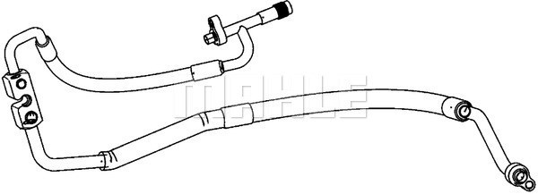 Varibelttrycksledning, klimatanläggning Mahle AP 115 000P MAHLE
