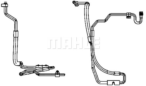 Varibelttrycksledning, klimatanläggning Mahle AP 116 000P MAHLE