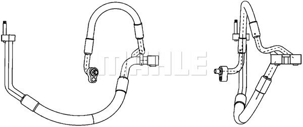 Varibelttrycksledning, klimatanläggning Mahle AP 117 000P MAHLE