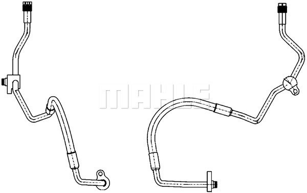 Högtrycksledning, klimatanläggning Mahle AP 118 000P MAHLE