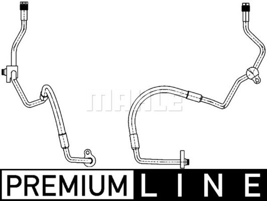 Högtrycksledning, klimatanläggning Mahle AP 118 000P MAHLE Högtrycksledning, klimatanläggning Mahle AP 118 000P MAHLE