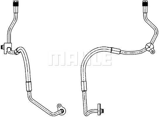Högtrycksledning, klimatanläggning Mahle AP 119 000P MAHLE Högtrycksledning, klimatanläggning Mahle AP 119 000P MAHLE