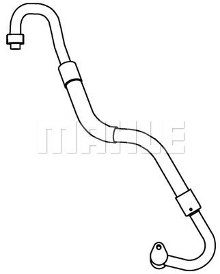 Varibelttrycksledning, klimatanläggning Mahle AP 89 000P MAHLE